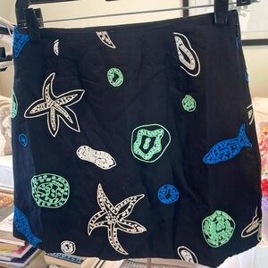 RHODE Ronan Skirt Oceana Embroidery Sz 2